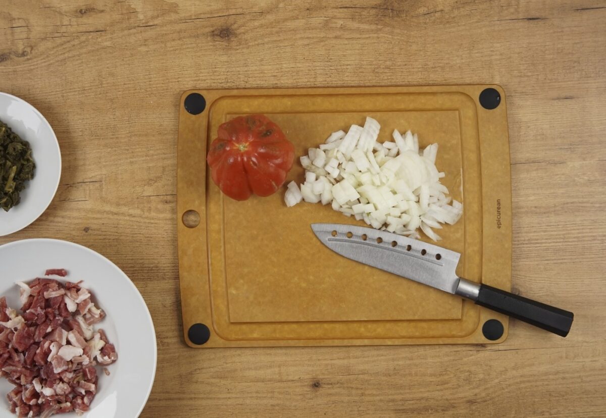 Canelones de lacón con grelos