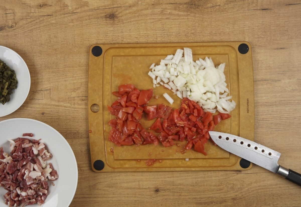 Canelones de lacón con grelos