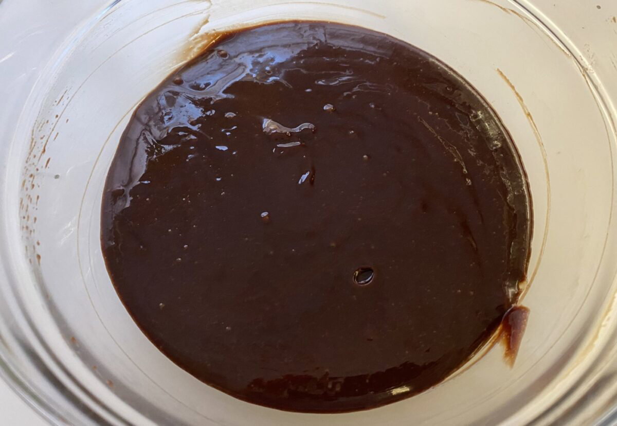 Brownies de chocolate en forma de ataúd para Halloween