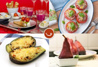 Menú vegetariano de Navidad