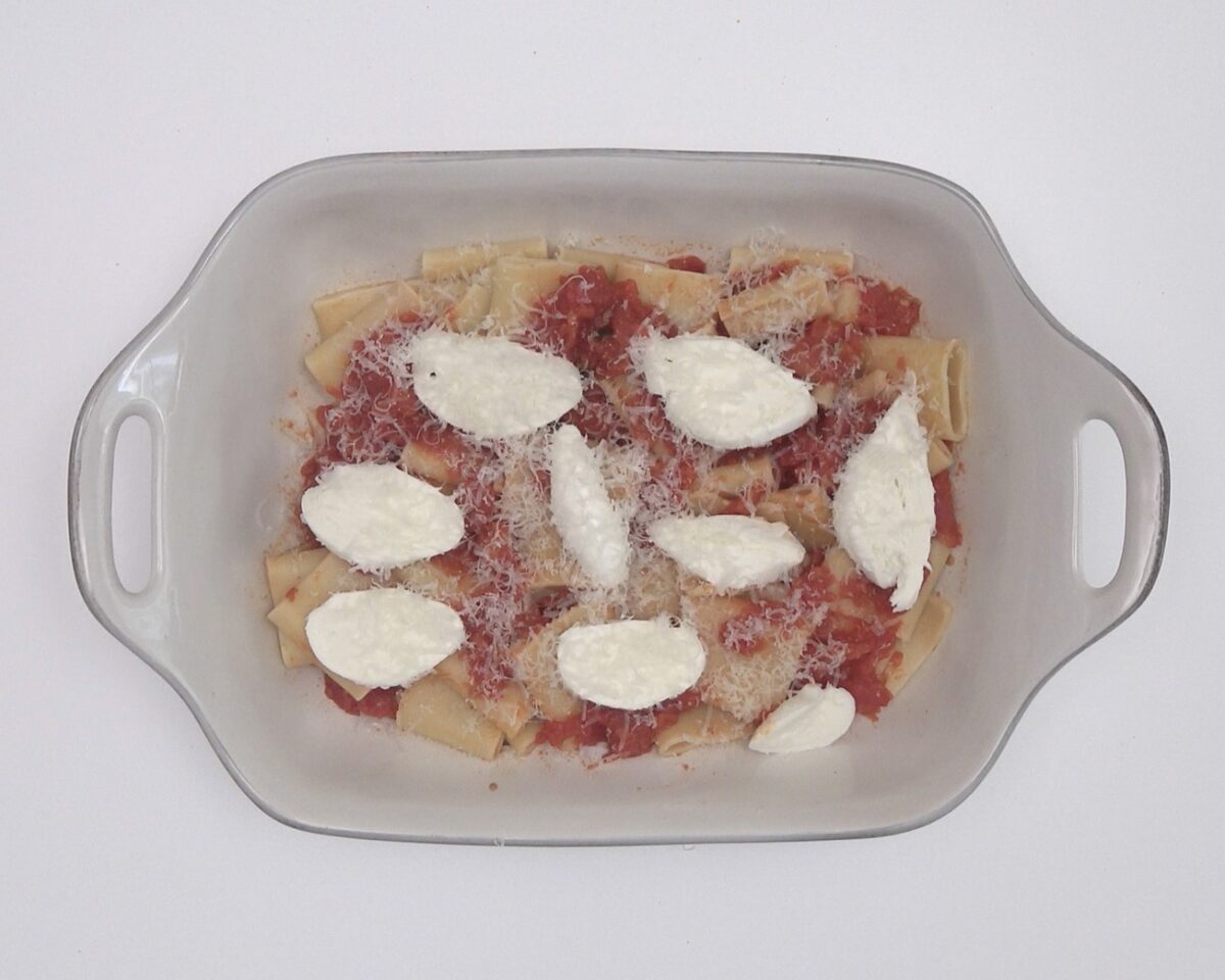 Pasta a la sorrentina. Schiafoni alla sorrentina