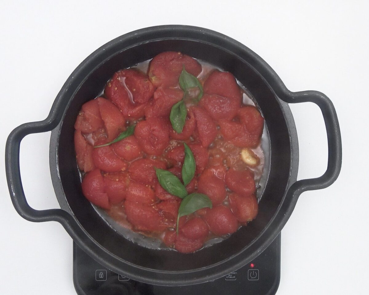Pasta a la sorrentina. Schiafoni alla sorrentina
