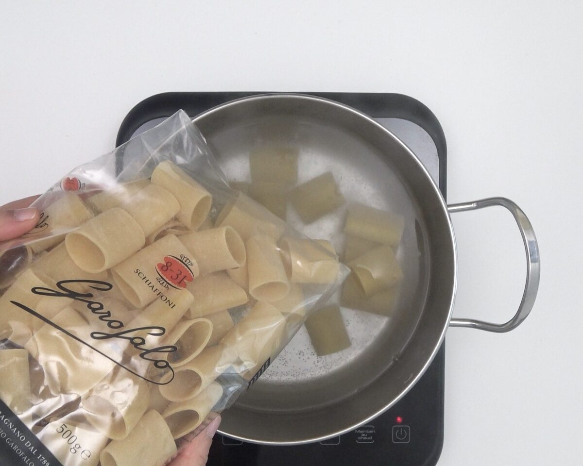 Pasta a la sorrentina. Schiafoni alla sorrentina