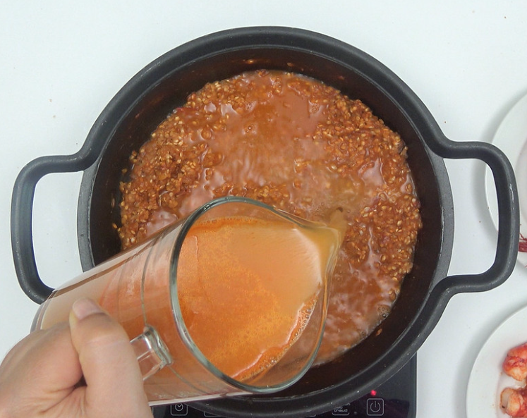 Arroz caldoso con carabineros