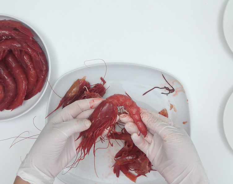 Arroz caldoso con carabineros