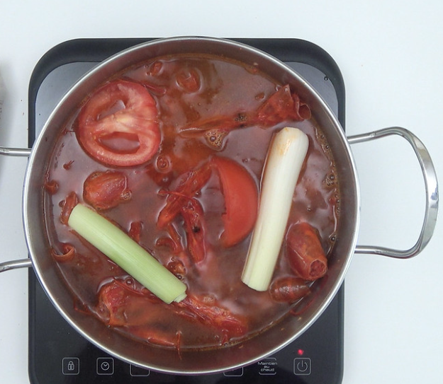 Arroz caldoso con carabineros