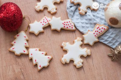 Galletas de Navidad con glasa decoración