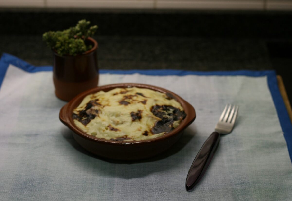 Coliflor gratinada al horno con bechamel