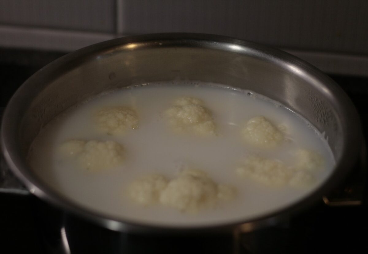 Coliflor gratinada al horno con bechamel