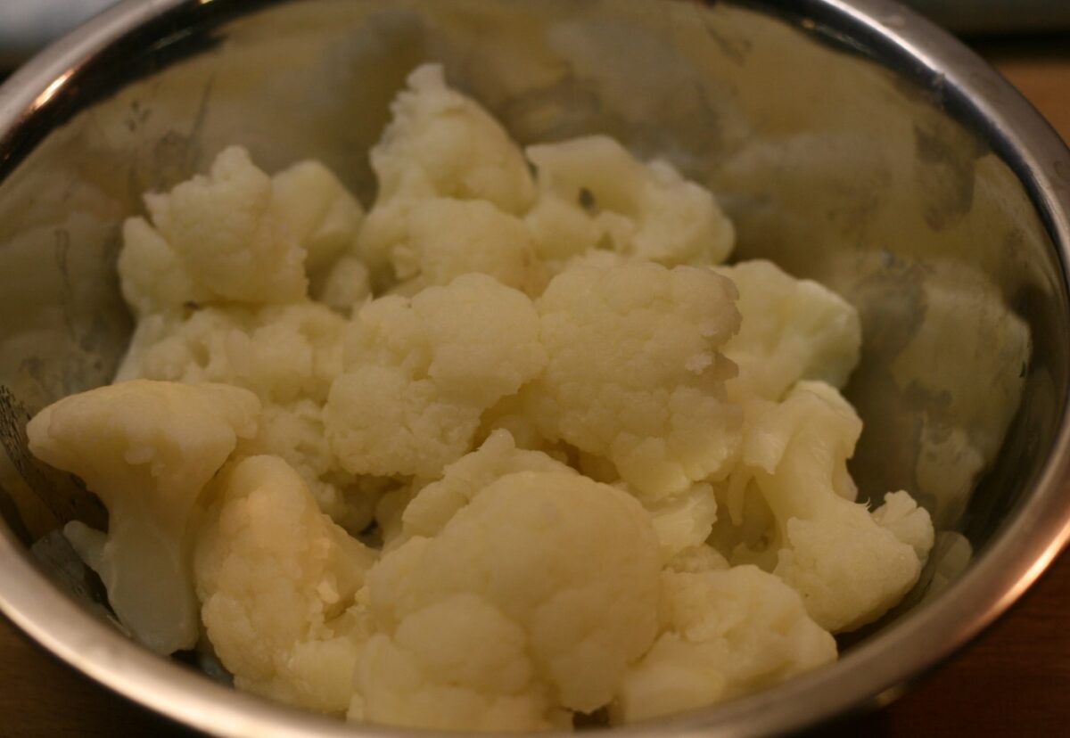 Coliflor gratinada al horno con bechamel
