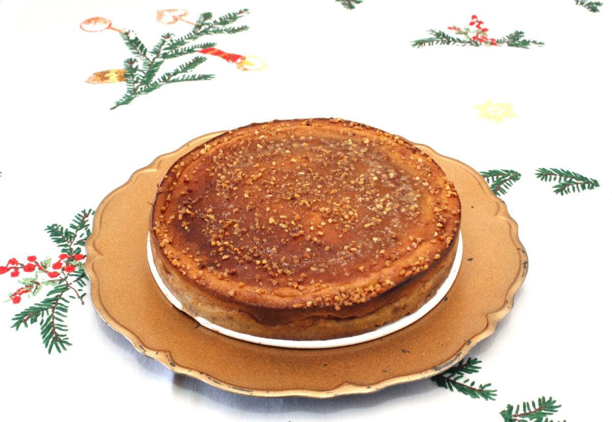 Tarta de turrón tipo cheesecake