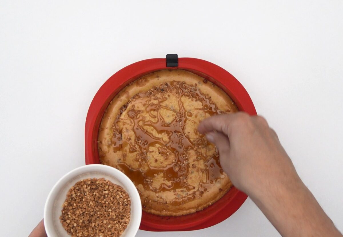 Tarta de turrón tipo cheesecake