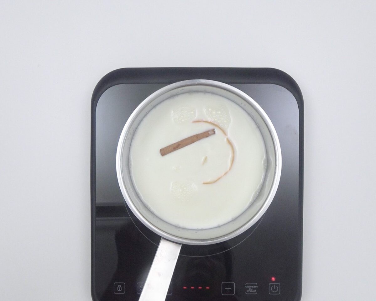 Crema pastelera con harina de arroz, sin gluten y sin lactosa