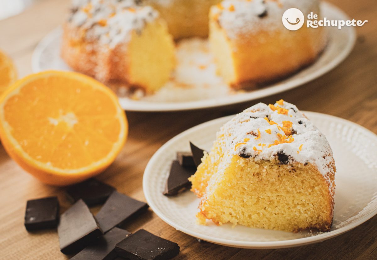 Bizcocho de naranja y chocolate: jugoso, fácil y delicioso