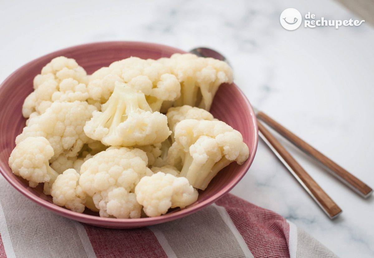 Cómo cocer coliflor para que no huela y quede blanca. Tiempos de cocción