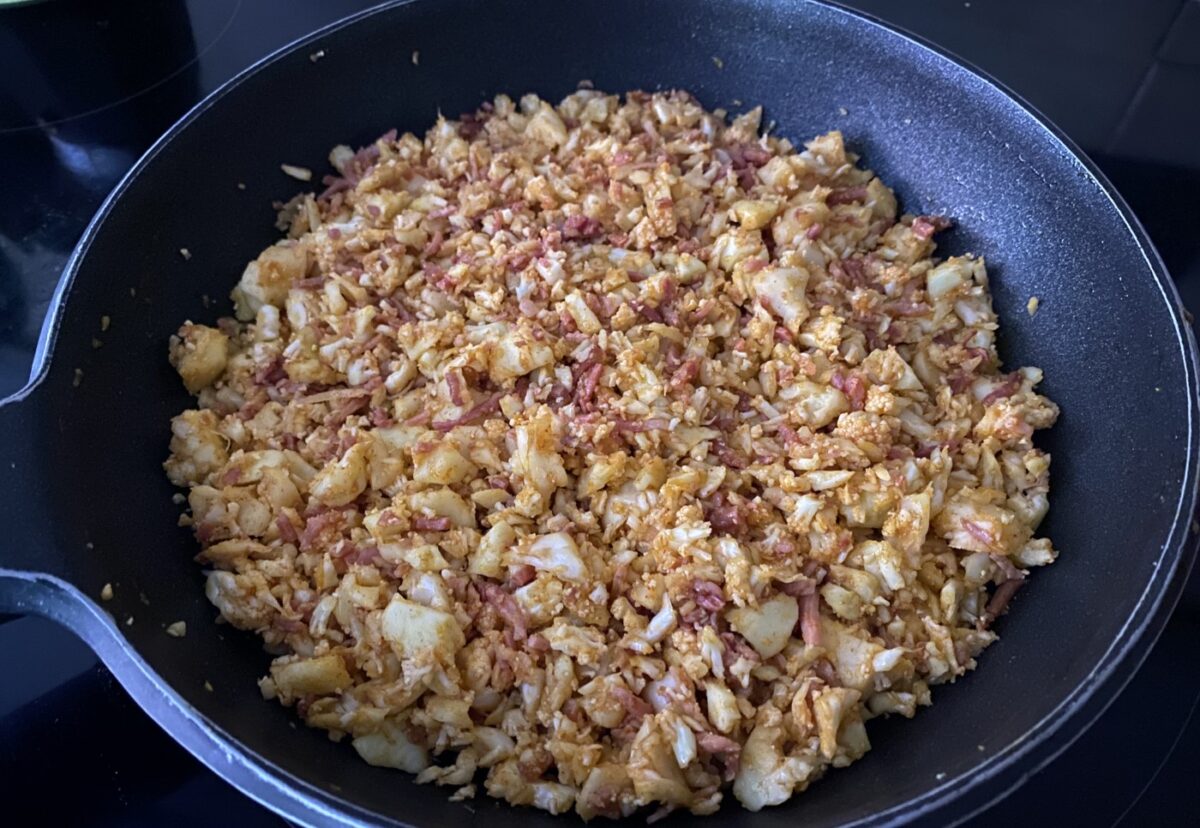 Migas de coliflor. Receta de unas migas deliciosas y más saludables con coliflor
