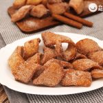 Tirabuzones dulces de vino o cañas fritas. Postre de Semana Santa