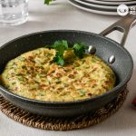 Tortilla de espárragos y jamón. Receta perfecta para una cena o comida ligera