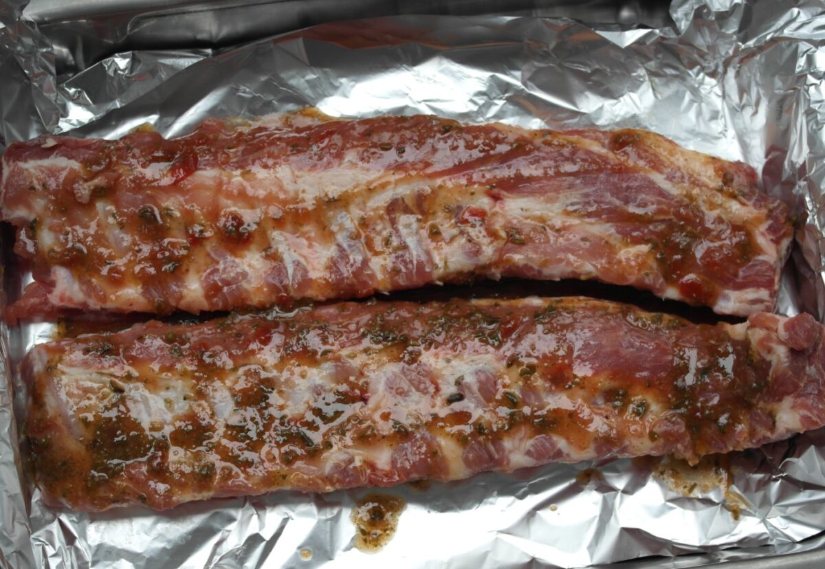 Costillas con salsa barbacoa casera