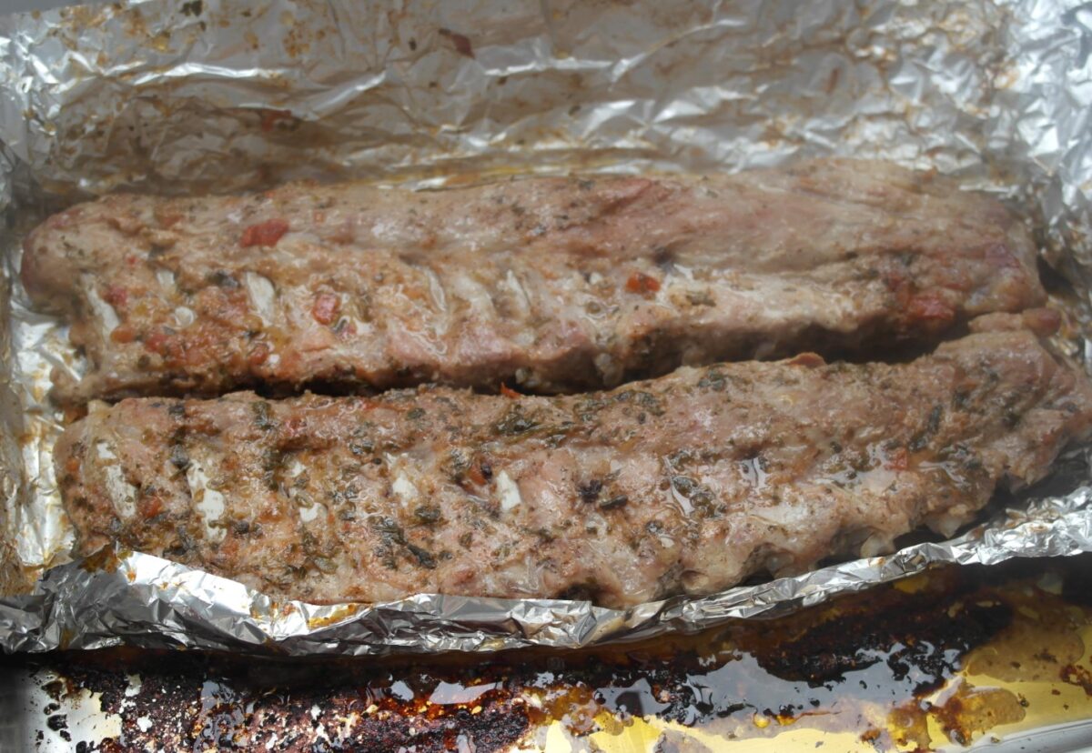 Costillas con salsa barbacoa casera