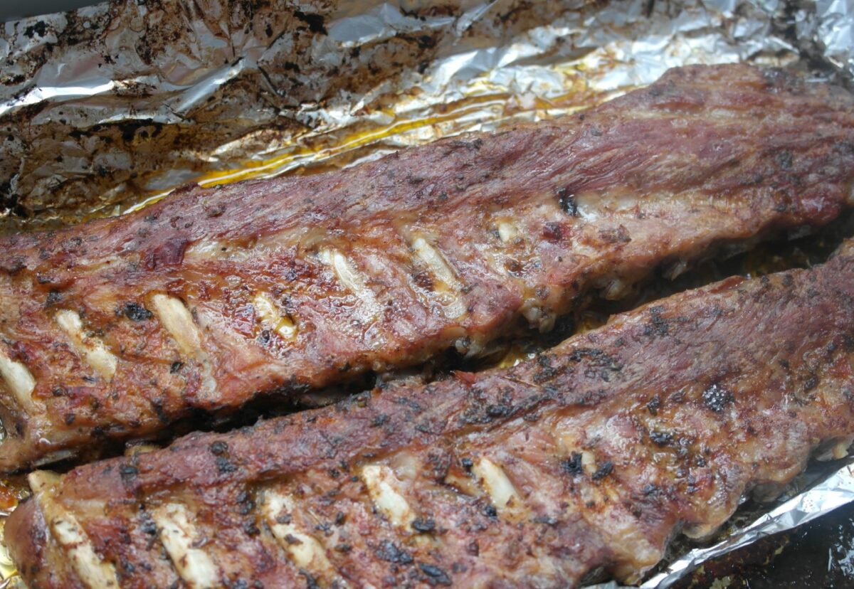 Costillas con salsa barbacoa casera