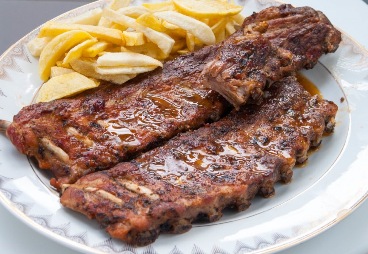 Costillas con salsa barbacoa casera