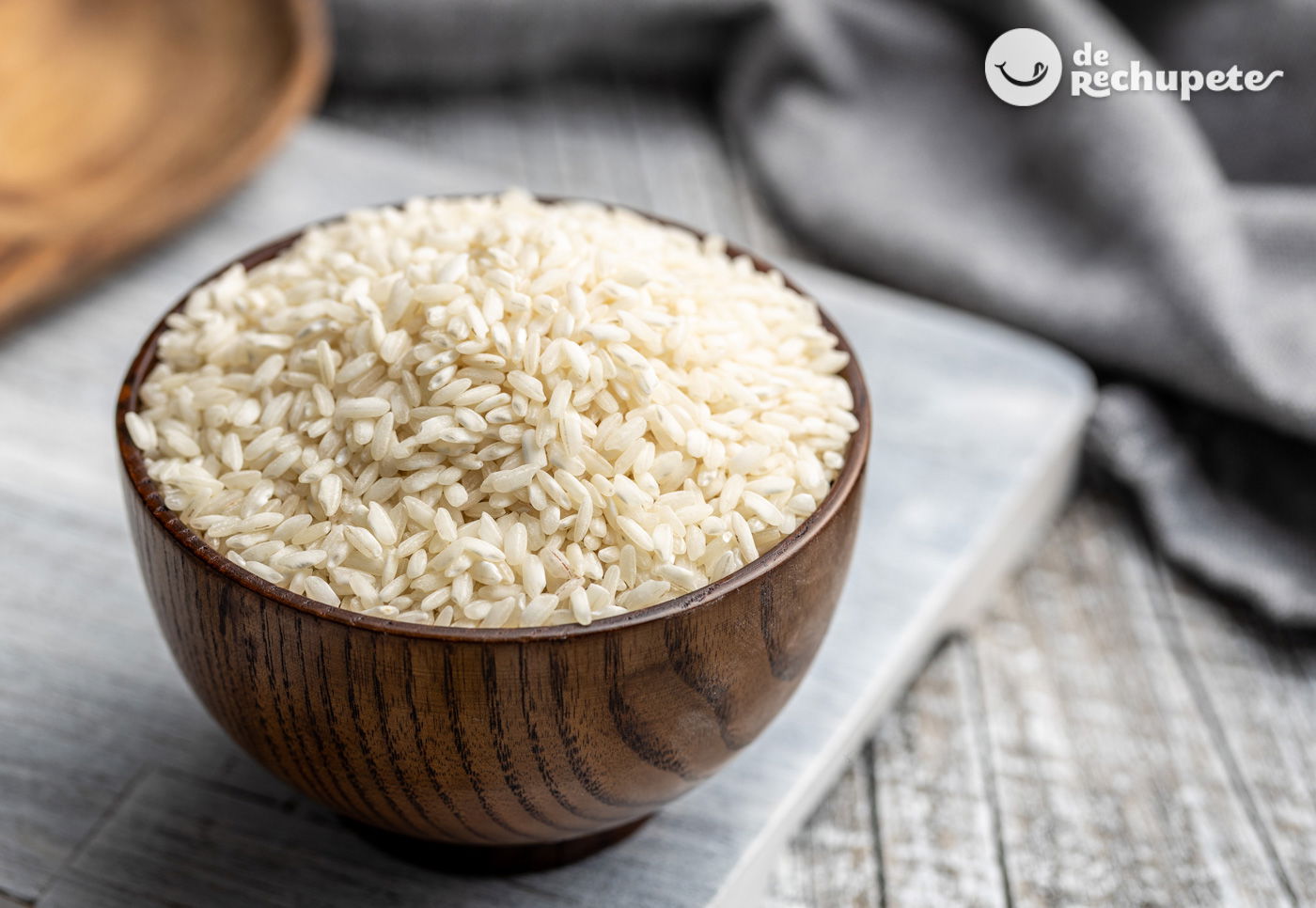 Arroz Arborio. La variedad italiana de arroz de grano corto perfecto