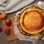 Basque cheesecake o tarta de queso vasca