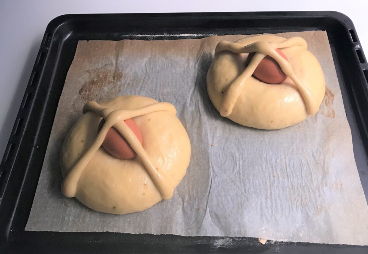 Hornazos dulces de Jaén. Receta tradicional de Semana Santa