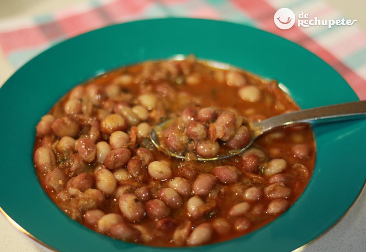 Alubias rojas o caparrón pinto con verduras