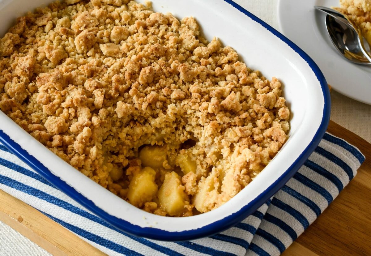 Crumble de manzana con el crujiente perfecto