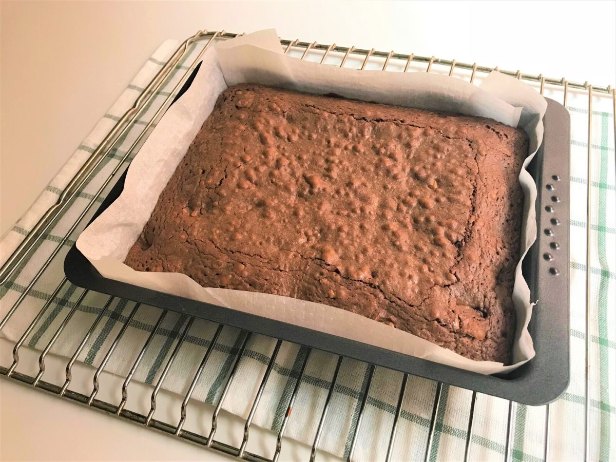 brownie de nutella paso 11
