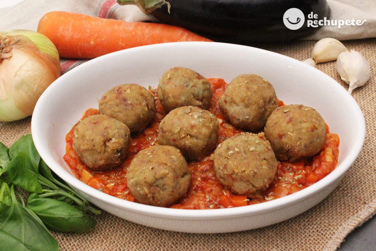 Albóndigas de berenjena ricas y jugosas. Receta vegetariana paso a paso