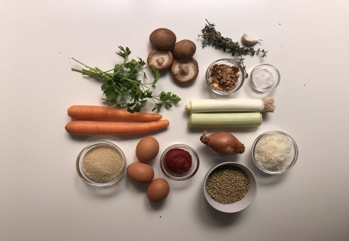 Albóndigas de lentejas y verduras al horno. Receta vegetariana sabrosa y saludable