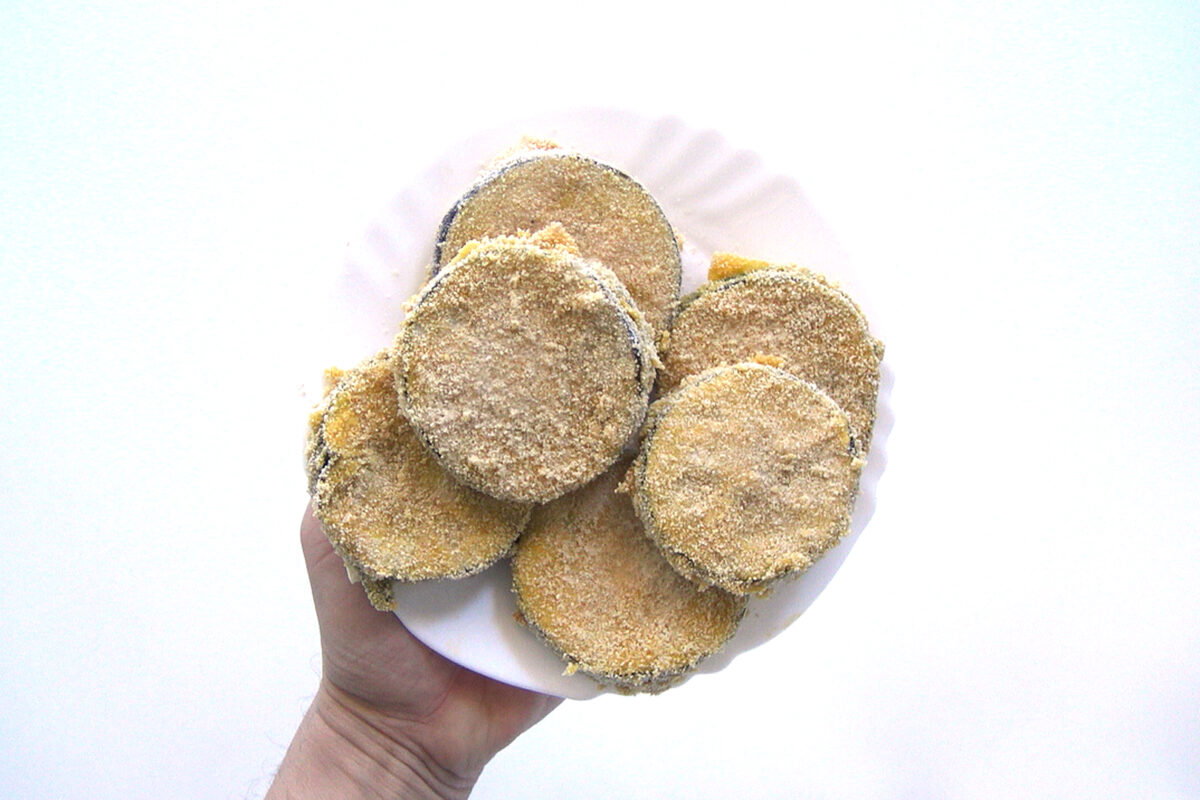 Berenjenas rellenas de jamón y queso