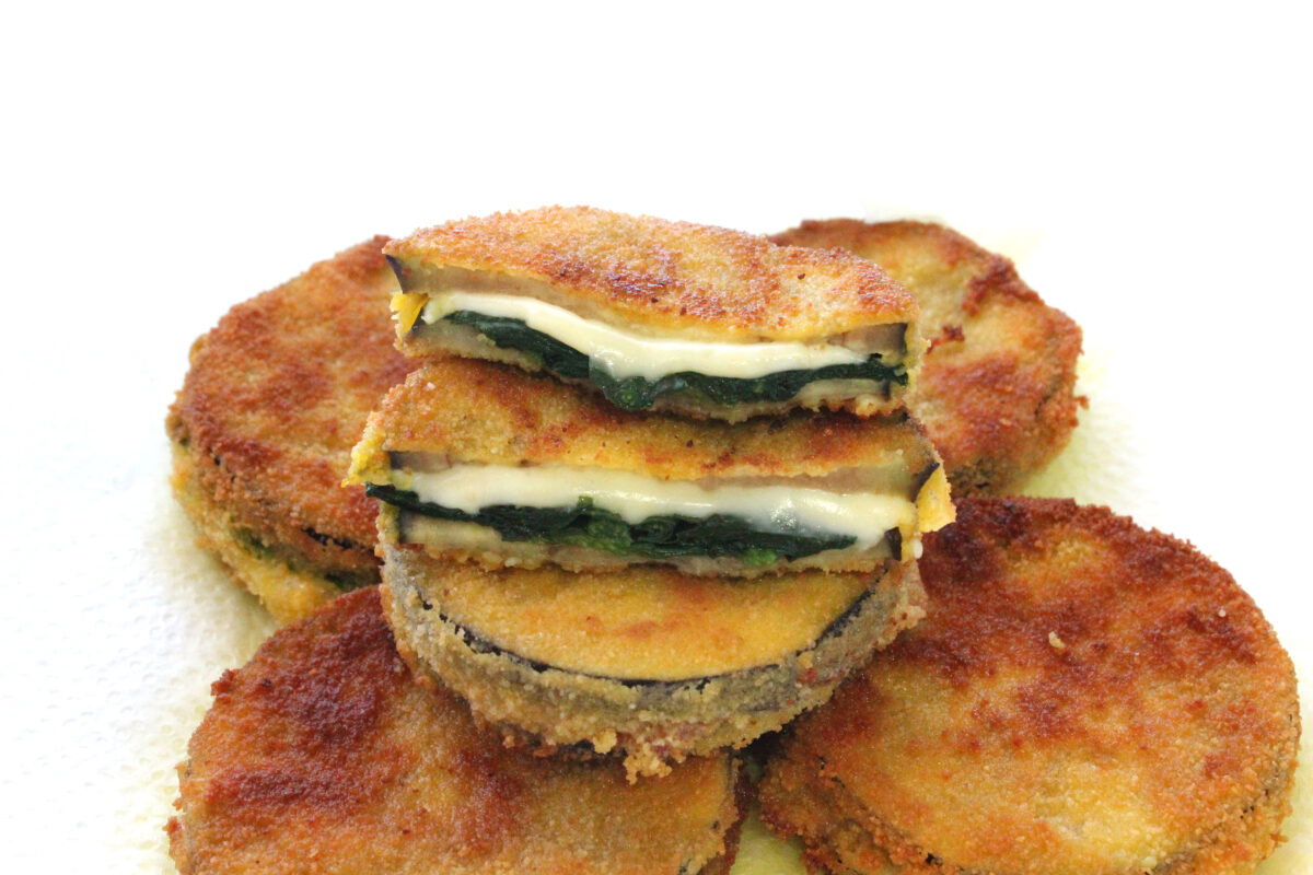 Berenjenas rellenas de jamón y queso