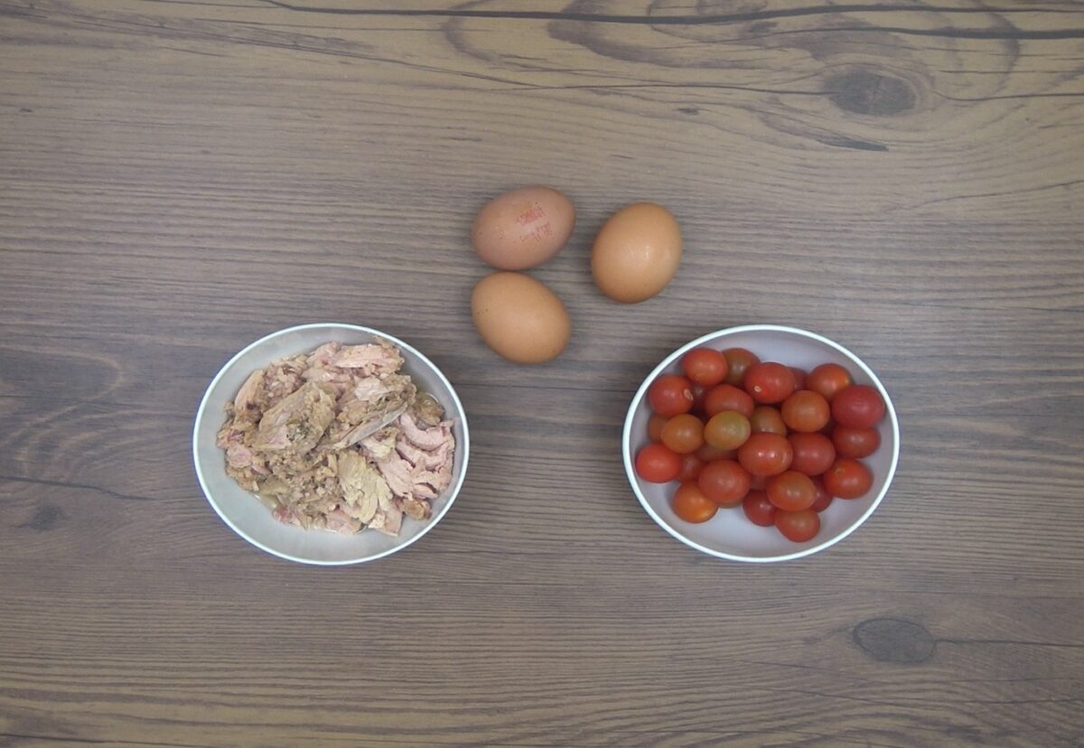 Ensalada de pasta con atún. Receta fácil y rica