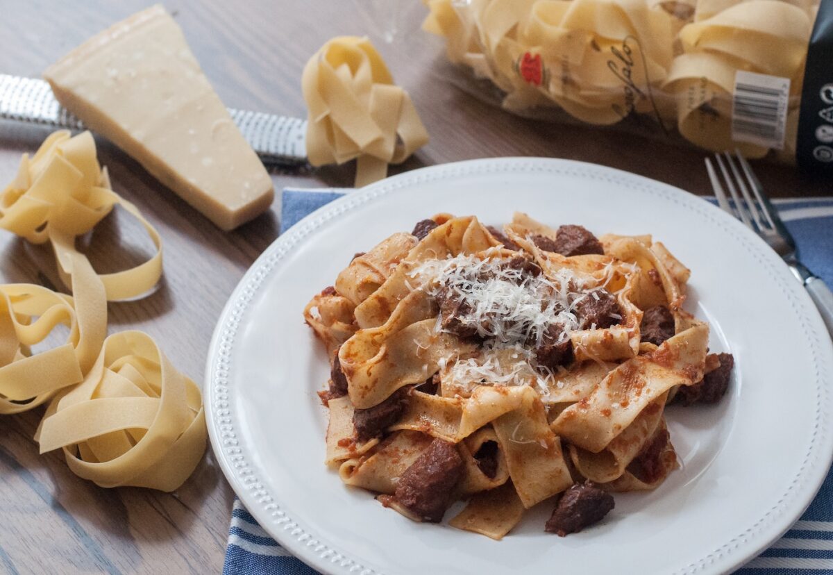 Pasta Pappardelle al ragú