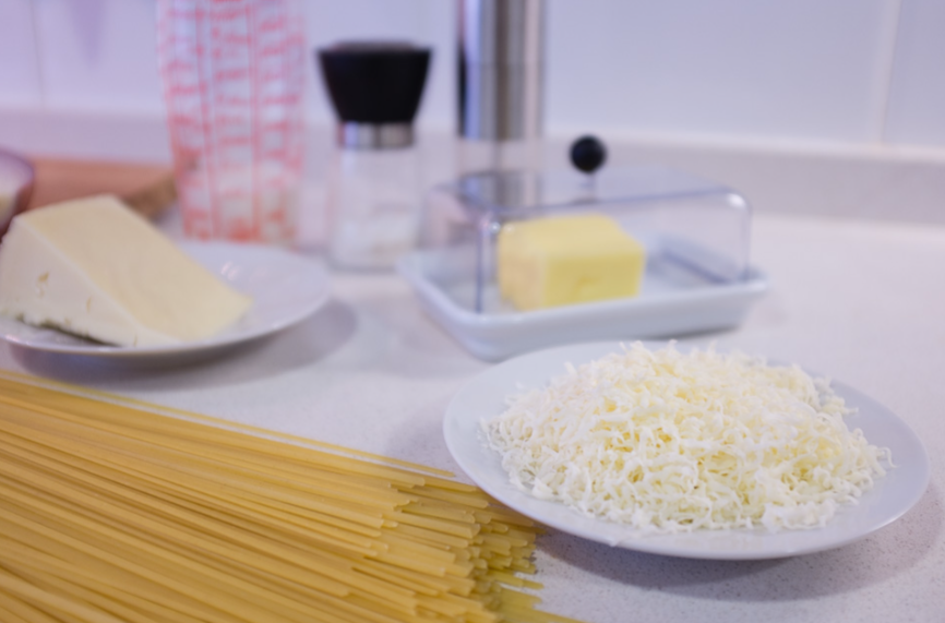 Tallarines con espinacas, receta italiana