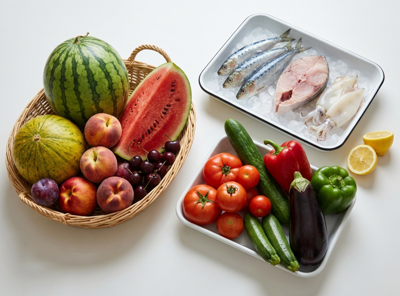 Alimentos y recetas de temporada en julio