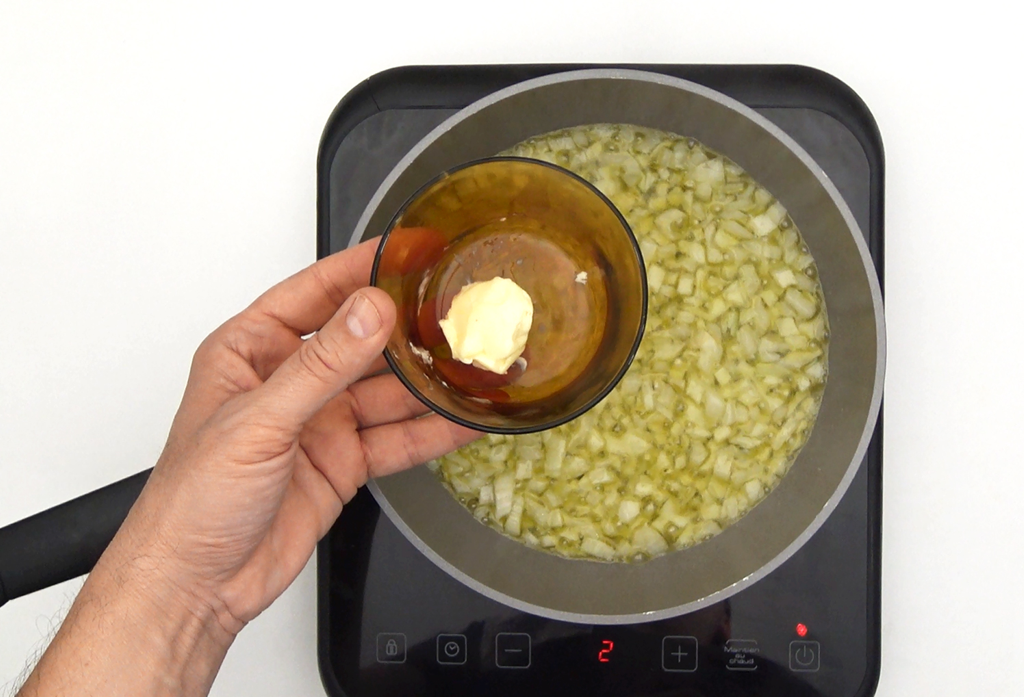 Risotto con boletus y langostinos