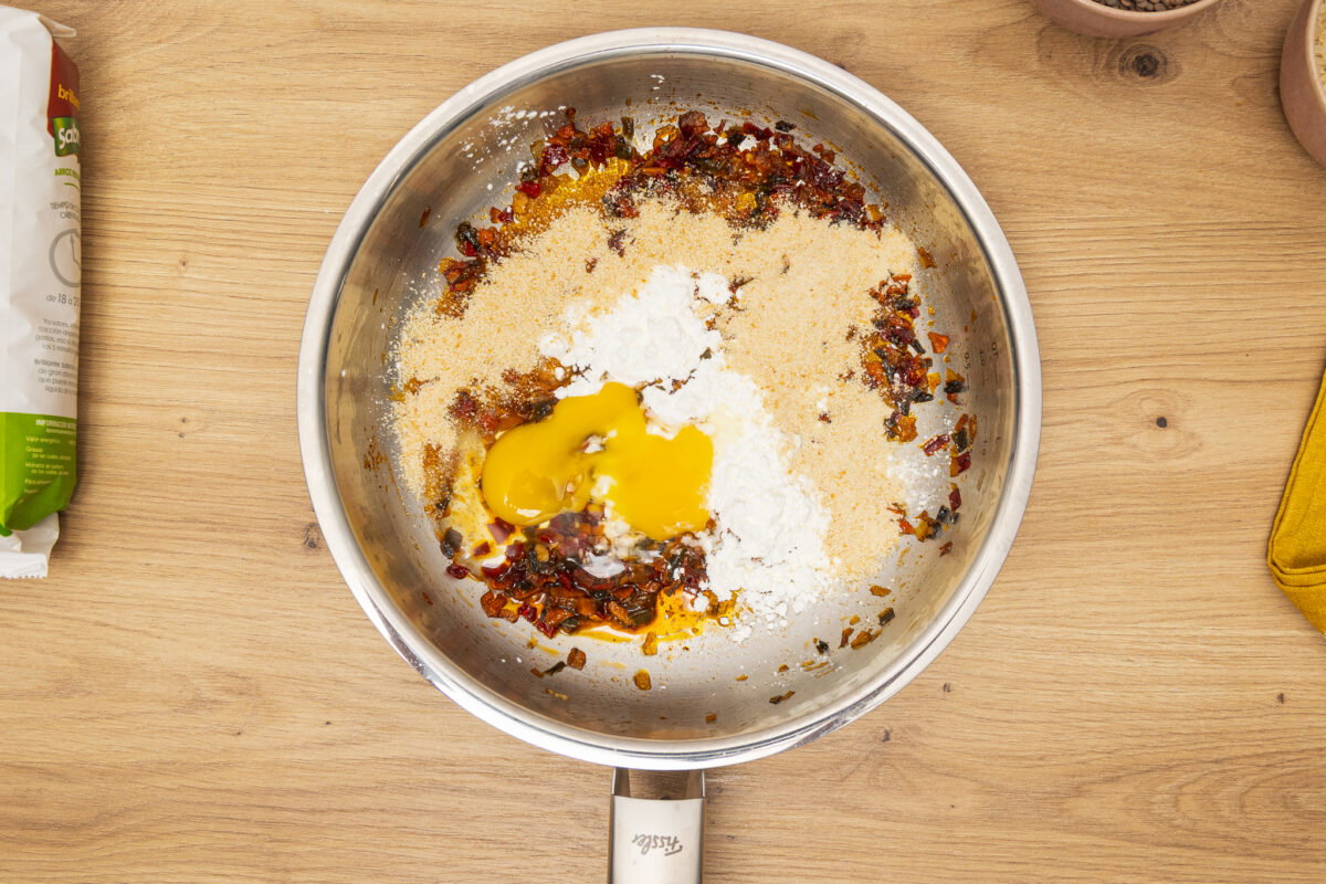 Hamburguesa de lentejas y arroz. Receta vegetariana paso a paso