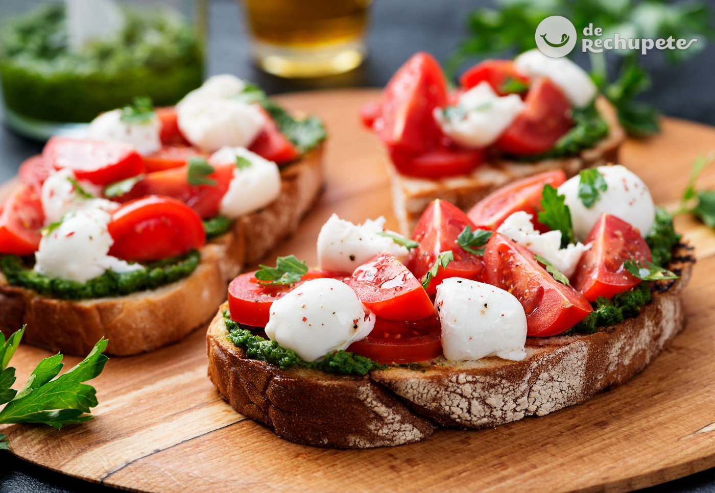 Ensalada Caprese, ensalada de tomate y queso fácil y rápida