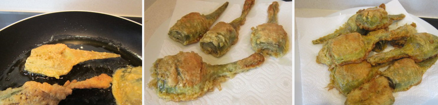 Cómo hacer alcachofas rebozadas. 2 tipos de fritura, normal y con freidora de aire