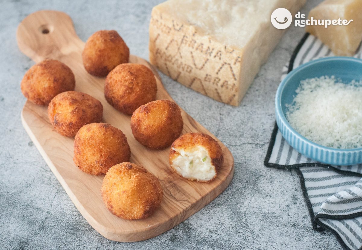 Croquetas de queso curado italiano