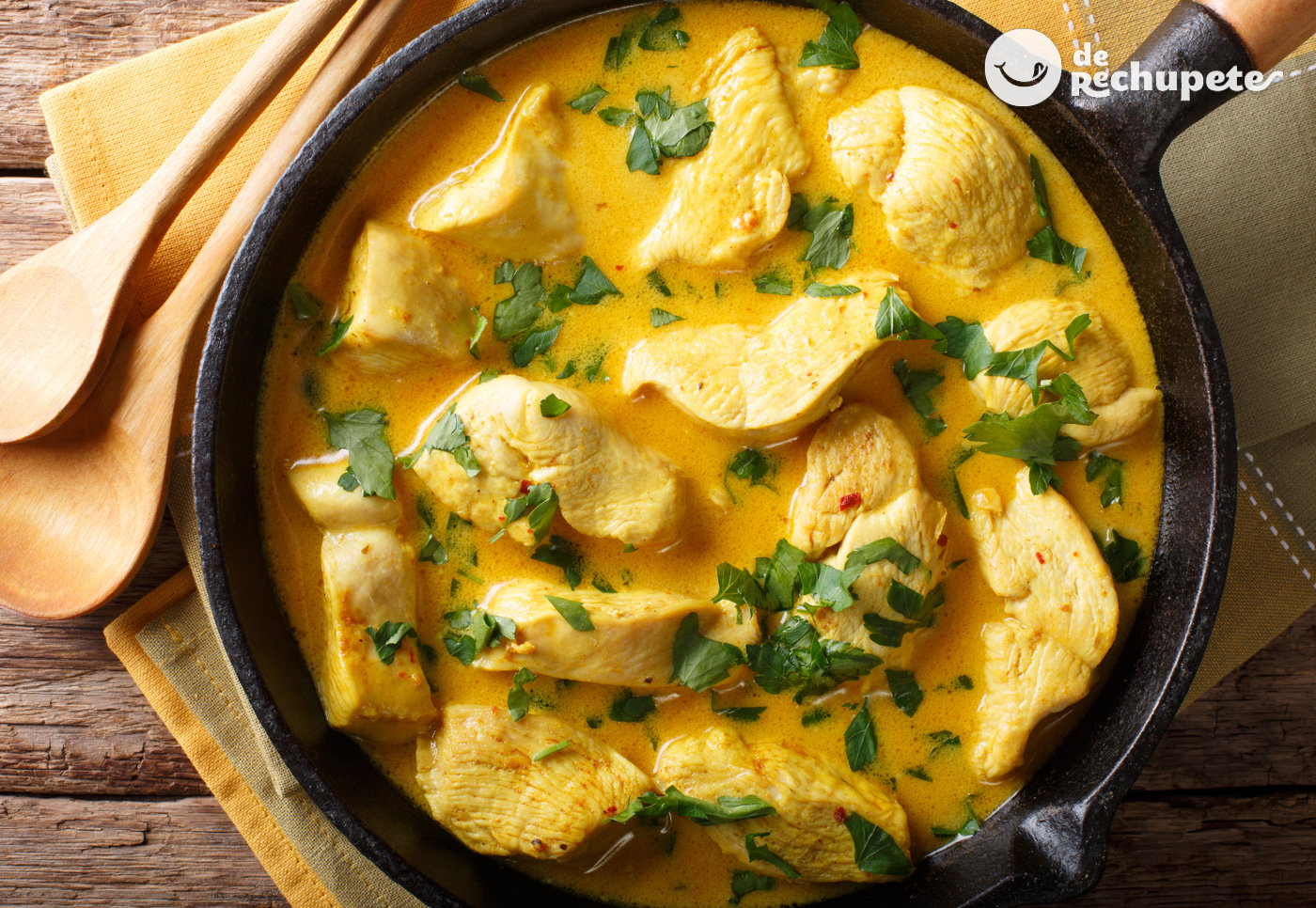 Pollo amarillo con arroz basmati. Receta guatemalteca paso a paso