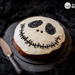Tarta de chocolate de Jack Skellington. Postre especial de Halloween