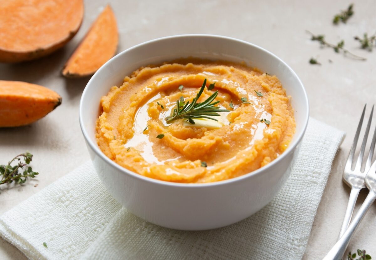 Puré de boniato, perfecto como guarnición