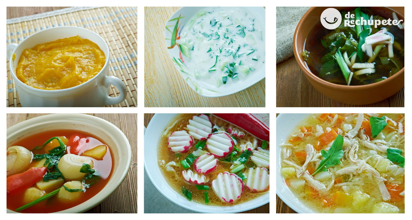 Caldos, cremas o purés. Diferencias entre ellos. Ideas y recomendaciones