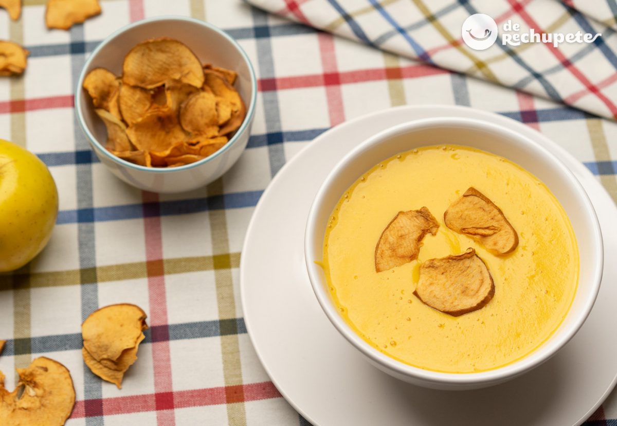 Crema de calabaza con manzana